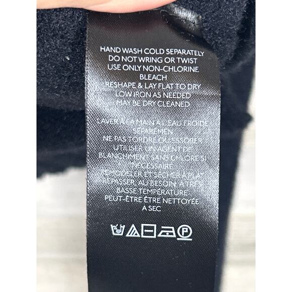 Free People Women’s S Black Long Sleeve Pullover Viscose Knit Sweater - Picture 5 of 6